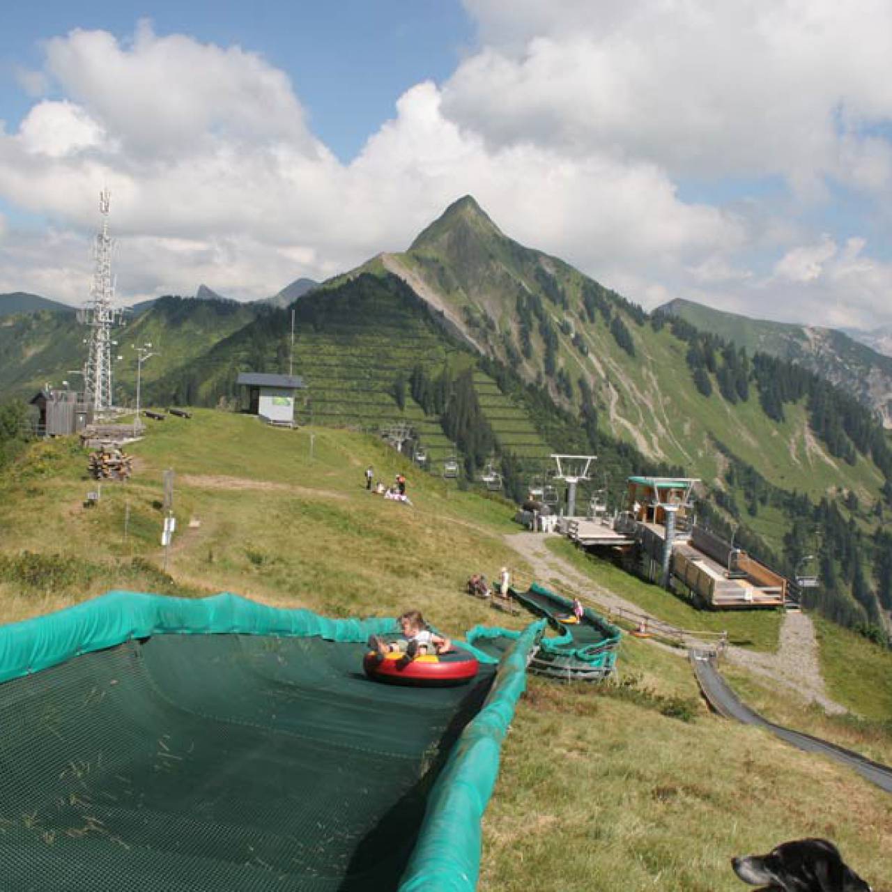 Mit bis zu 40 km/h den Berg hinunter