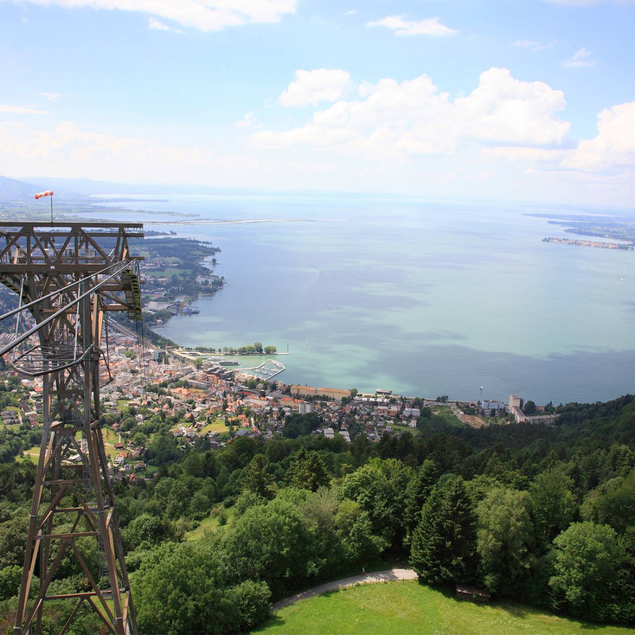 Ausblick vom Pfänder Bregenz auf den Bodensee